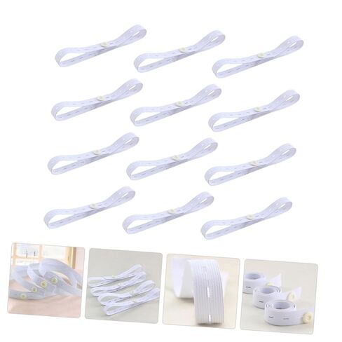 Totority 12pcs Adjustable Diaper Buckles for Elastic Diaper Fastening Straps with Easy Buckle Design Comfortable Waistband for Newborn Cloth Flexible for Nursery Use in Kuwait