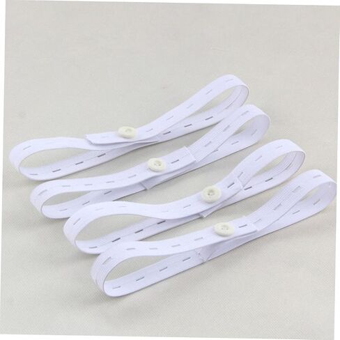 Totority 12pcs Adjustable Diaper Buckles for Elastic Diaper Fastening Straps with Easy Buckle Design Comfortable Waistband for Newborn Cloth Flexible for Nursery Use in Kuwait