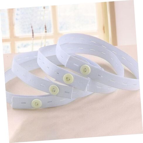 Totority 12pcs Adjustable Diaper Buckles for Elastic Diaper Fastening Straps with Easy Buckle Design Comfortable Waistband for Newborn Cloth Flexible for Nursery Use in Kuwait
