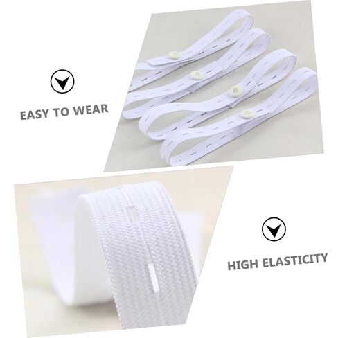 Totority 12pcs Adjustable Diaper Buckles for Elastic Diaper Fastening Straps with Easy Buckle Design Comfortable Waistband for Newborn Cloth Flexible for Nursery Use in Kuwait