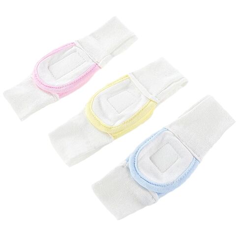 Totority 3pcs Diaper Fixing Tape Adjustable Elastic Cotton Strips Soft Comfortable Reusable Diaper Bands in Blue Yellow Pink Each Color in Kuwait