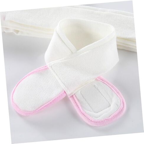 Totority 3pcs Diaper Fixing Tape Adjustable Elastic Cotton Strips Soft Comfortable Reusable Diaper Bands in Blue Yellow Pink Each Color in Kuwait