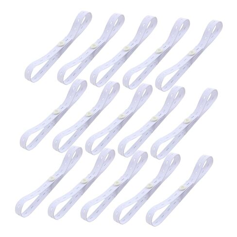 Totority 15pcs Adjustable Diaper Buckles Elastic Belt with Multiple Buttonholes Soft Fixing Fastener for Newborns Preventing Diaper Slipping and Avoiding Sharp Pins in Kuwait