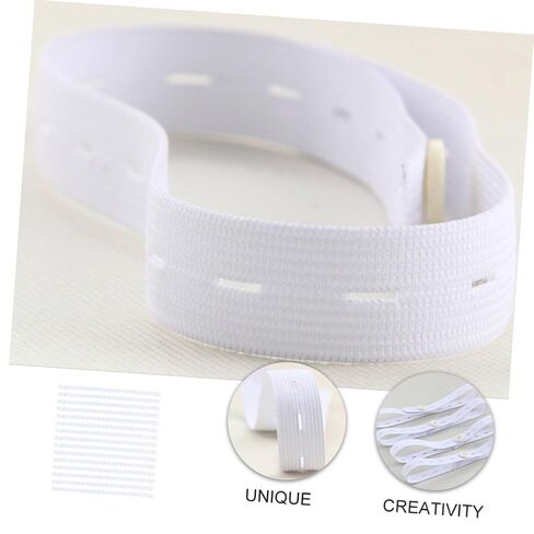 Totority 15pcs Adjustable Diaper Buckles Elastic Belt with Multiple Buttonholes Soft Fixing Fastener for Newborns Preventing Diaper Slipping and Avoiding Sharp Pins in Kuwait
