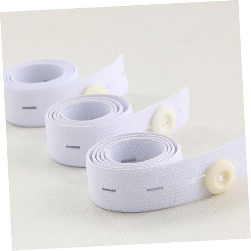 Totority 15pcs Adjustable Diaper Buckles Elastic Belt with Multiple Buttonholes Soft Fixing Fastener for Newborns Preventing Diaper Slipping and Avoiding Sharp Pins in Kuwait