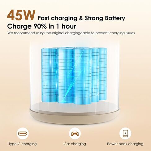 SORUTO Portable Milk Warmer for Travel, 45W Fast Charging Bottle Warmer with 17oz Large Capacity, Fast Heating Breast Milk Warmer, Long Battery Life, Precise Temp Control in Kuwait