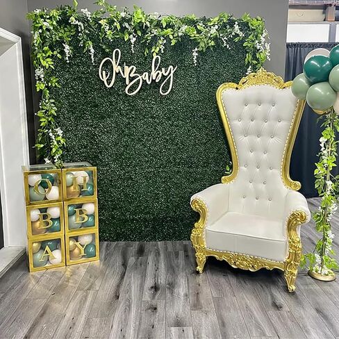 Oh Baby Sign, Wooden Shower Sign, 16 x 13 Inch Banner for Gender Reveal Backdrop Party Decor, Stylish Photo Backdrop for Boys and Girls in Kuwait