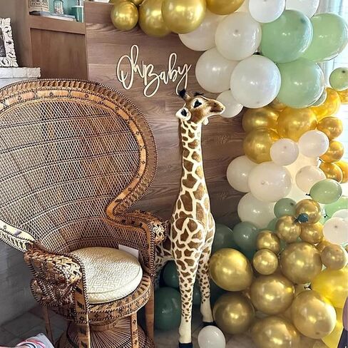 Oh Baby Sign, Wooden Shower Sign, 16 x 13 Inch Banner for Gender Reveal Backdrop Party Decor, Stylish Photo Backdrop for Boys and Girls in Kuwait
