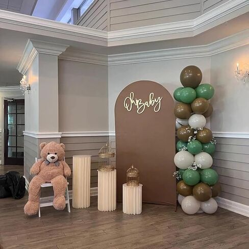 Oh Baby Sign, Wooden Shower Sign, 16 x 13 Inch Banner for Gender Reveal Backdrop Party Decor, Stylish Photo Backdrop for Boys and Girls in Kuwait