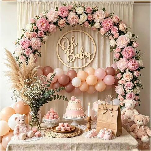 Oh BABY Wooden Circle Sign, Nursery Wall Decor, Baby Shower Backdrop, Gender Reveal Boy Girl Backdrop Decorations& Welcome Baby Party Decor,Newborn Announce Pregnancy Birthday Party Decorations in Kuwait
