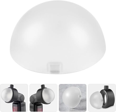 Hemobllo Photography Flash Dome Diffuser for Camera Portable Light Shade for Softening Harsh for Consistent Light Dispersion Portrait Photography in Kuwait