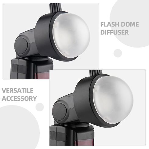 Hemobllo Photography Flash Dome Diffuser for Camera Portable Light Shade for Softening Harsh for Consistent Light Dispersion Portrait Photography in Kuwait