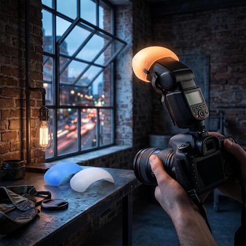 3 Flash Diffuser Color Color Effect of Soft and Balanced Light Light Reduce The Appropriate Shadows for Blue DSLRs Orange Cameras in Kuwait