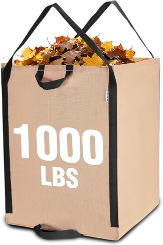 WORKPRO Reusable Self-Standing Yard Waste Bags 72-Gallon 3 Pack | Reinforced Handles: Durable construction for collecting leaves, grass, weeds, and garden debris in Kuwait