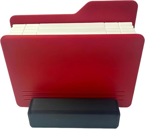 Desktop Photo Album, 12 Photos Capacity Folding Accordion Picture Display, Compatible with Instax, with Stand Base for Home Office Decor, Red Creative Frame Present in Kuwait