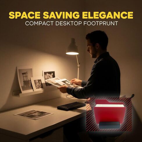 Desktop Photo Album, 12 Photos Capacity Folding Accordion Picture Display, Compatible with Instax, with Stand Base for Home Office Decor, Red Creative Frame Present in Kuwait
