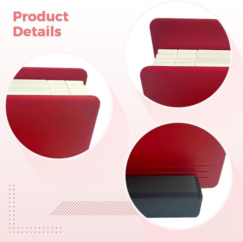 2 Pcs Desktop Photo Album, Mini Accordion Display Compatible with Instax, 12 Photos Capacity with Stand Base for Home Office Decor, Creative Frame Present, Red in Kuwait