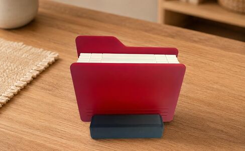 2 Pcs Desktop Photo Album, Mini Accordion Display Compatible with Instax, 12 Photos Capacity with Stand Base for Home Office Decor, Creative Frame Present, Red in Kuwait