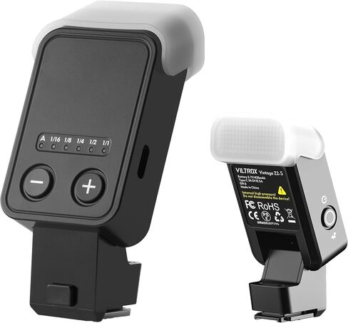 VILTROX Z2 TTL Camera Flash, Foldable Camera Speedlite (for Nikon) | TTL Flash, 52g Lightweight, 60mm Pop-Up Foldable, 5-Level Manual Power, USB-C Rechargeable Hot Shoe Speedlite With Diffuser in Kuwait