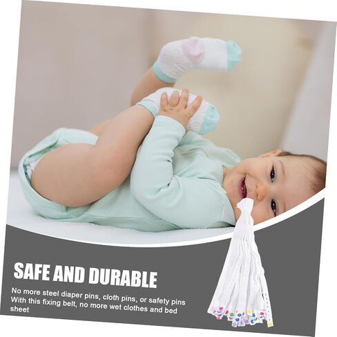 BESPORTBLE 50Pcs Adjustable Cloth Diaper Fasteners Elastic Nappy Belt Buckles for for Reusable Cloth Diapers Convenient and Practical Design in Kuwait