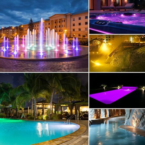 12V 12W RGB SPA Light for SPA/Bathtub/Underwater Swimming Pool/Hot Spring/Fountain RGB Color LED Light Bulb Replaces for Hayward & Pentair Light Fixtures Remote Switch Control PAR20 E26 Base in Kuwait