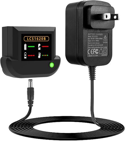 LCS1620B 20V Lithium Battery Charger, Compatible with Black & Decker 20V Lithium Battery LBXR20 LBX4020 LBX20, 1A Split‑Style Larger‑Size Charger in Kuwait