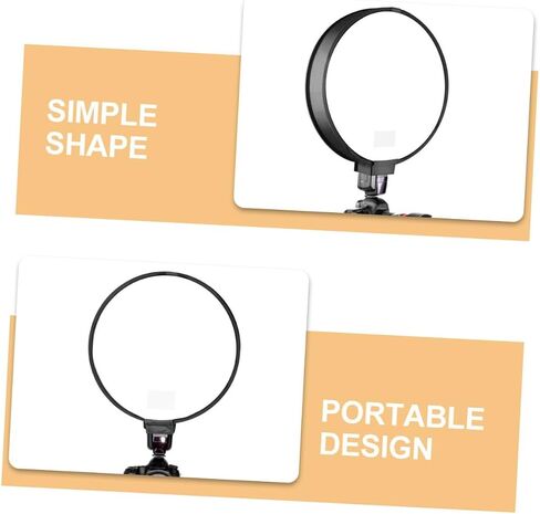 Mikikit Portable Foldable Photography Softbox Lamp Shade for DSLR Flash Round Design Light Diffuser Easy to Install and Move Cover in Kuwait