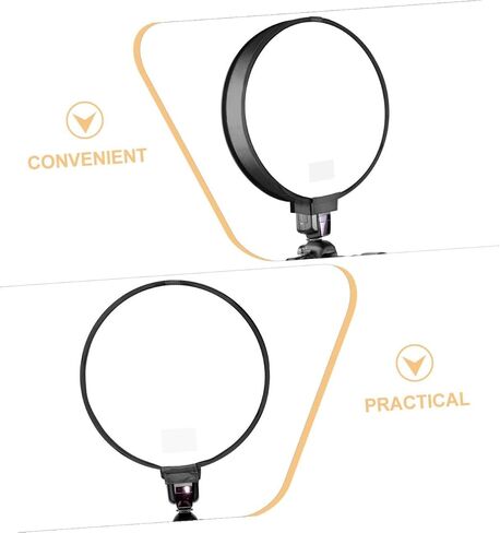 Mikikit Portable Foldable Photography Softbox Lamp Shade for DSLR Flash Round Design Light Diffuser Easy to Install and Move Cover in Kuwait