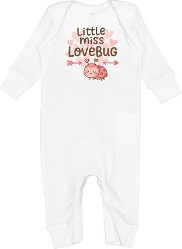 inktastic Little Miss Love Bug Baby Romper Coveralls in Saudi Arabia