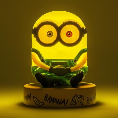 Paladone Minions Bob Mini 3D Icon Light, Officially Licensed 3D Figurine LED Lamp Collectible for Kids, Bedroom & Home Décor, Film Merchandise | 9.5cm Bob Character Light • Soft LED Glow • Battery Powered Collectible Bedroom Décor in Saudi Arabia