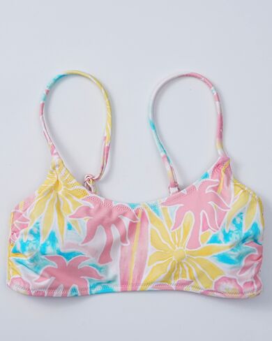 Pink Palm Puff Cleo Top in Sherbet Swirl in Kuwait