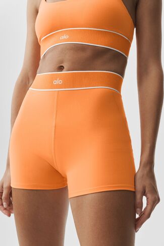 Alo Yoga 3" ALO Softsculpt High-Waist Amp It Up Short - Satsuma Breeze in Kuwait
