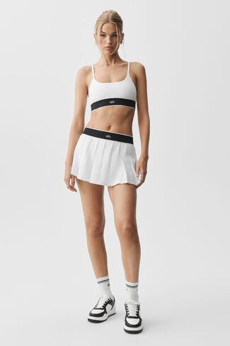 Alo Yoga ALO Softsculpt Amp It Up Bra - White/Black in Kuwait