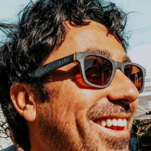Capelle Miami Moon Wooden Sunglass in Kuwait