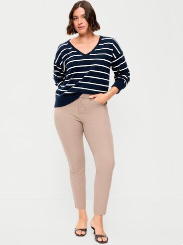 Old Navy High-Waisted Pixie Skinny Ankle Pants - Chocolate Malted in Kuwait