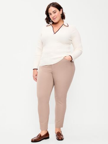 Old Navy High-Waisted Pixie Skinny Ankle Pants - Chocolate Malted in Kuwait
