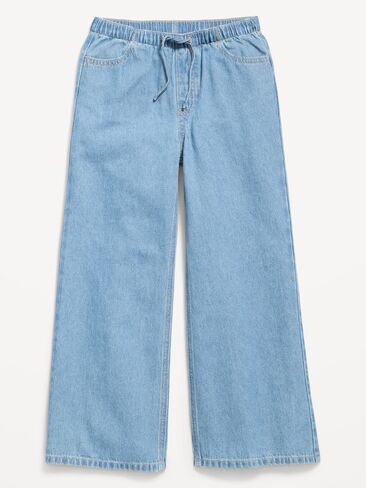 Old Navy Pull-On Super Baggy Wide-Leg Denim Jeans for Girls - Vintage in Kuwait