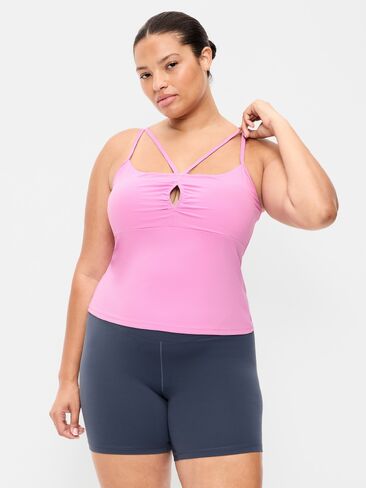 Old Navy StudioSmooth Strappy Light Support Top - Rock Rose in Kuwait