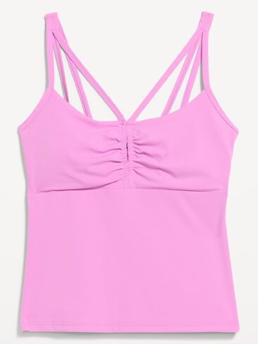 Old Navy StudioSmooth Strappy Light Support Top - Rock Rose in Kuwait