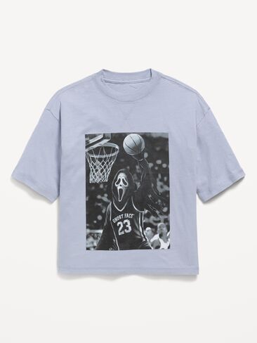 Old Navy Ghost Face™ Gender-Neutral Oversized Graphic T-Shirt for Kids - Ghost Face in Kuwait