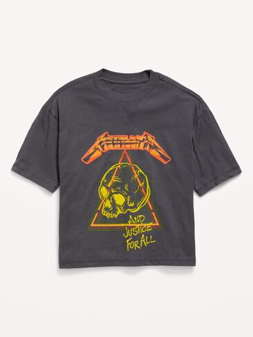 Old Navy Metallica™ Gender-Neutral Oversized Graphic T-Shirt for Kids - Panther in Kuwait