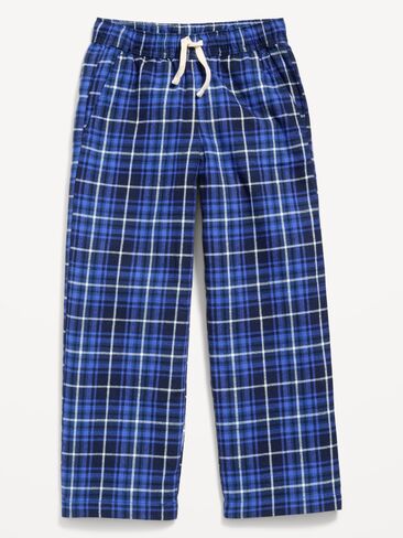 Old Navy Pull-On Baggy Plaid Flannel Pants for Boys - Bold Blue Plaid in Kuwait