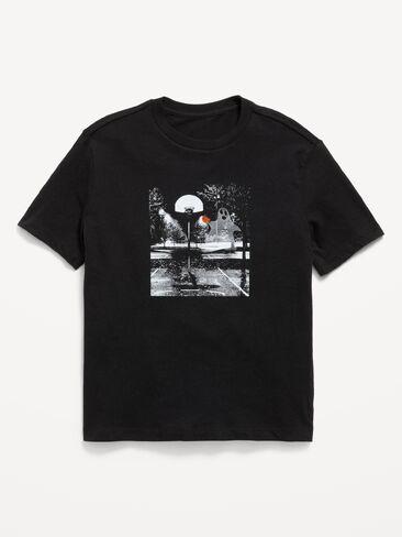 Old Navy Short-Sleeve Graphic T-Shirt for Boys - Black Jack in Kuwait