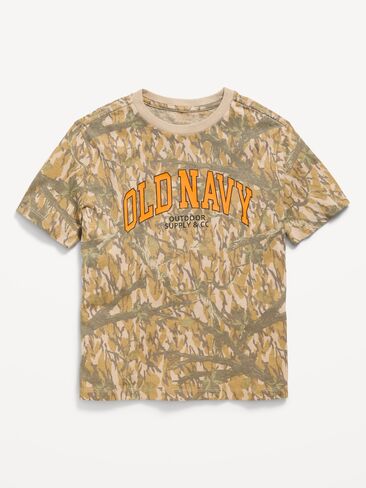 Old Navy Short-Sleeve Graphic T-Shirt for Boys - Camo in Kuwait