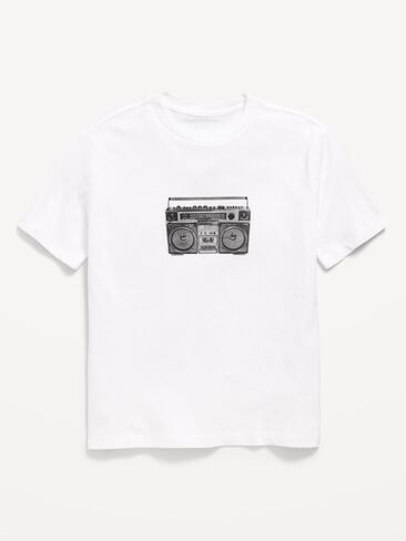 Old Navy Short-Sleeve Graphic T-Shirt for Boys - White Lilies in Kuwait