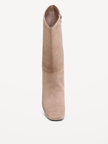 Old Navy Mid-Calf Square-Toe Boot for Women - Chocolate Malted in Kuwait