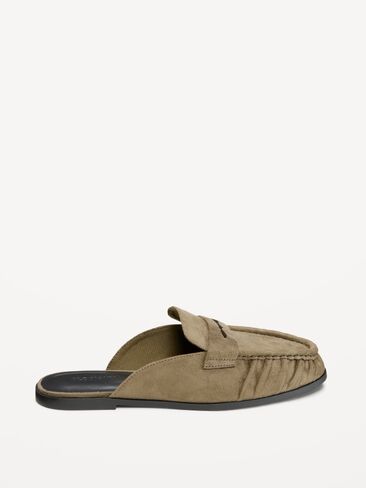 Old Navy Loafer Mule Shoes for Women - Olive in Kuwait