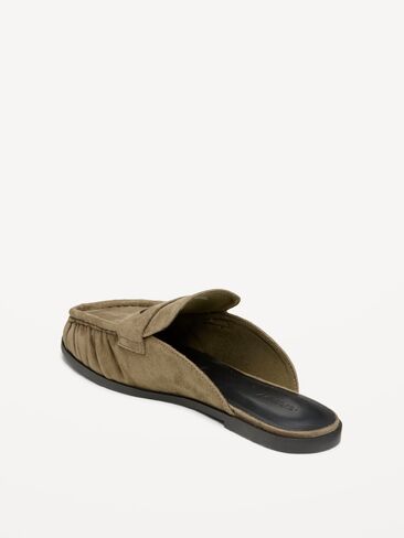 Old Navy Loafer Mule Shoes for Women - Olive in Kuwait