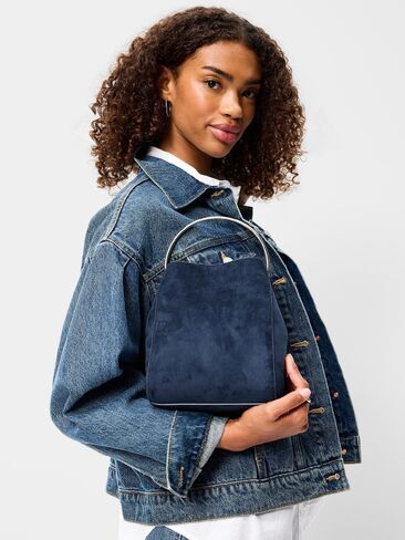 Old Navy Romantic Ring Handle Bag - In The Navy in Kuwait