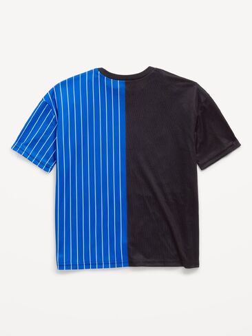 Old Navy Space Jam™ Oversized Mesh Graphic T-Shirt for Boys - Black Jack in Kuwait